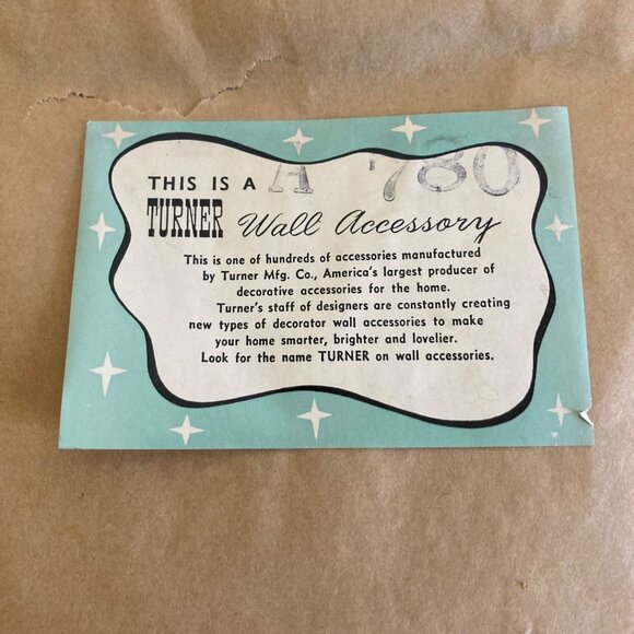 Vintage Turner Wall Accessory Ornate Wood Mirror Mirror With Bronze Accents - Picture 3 of 5